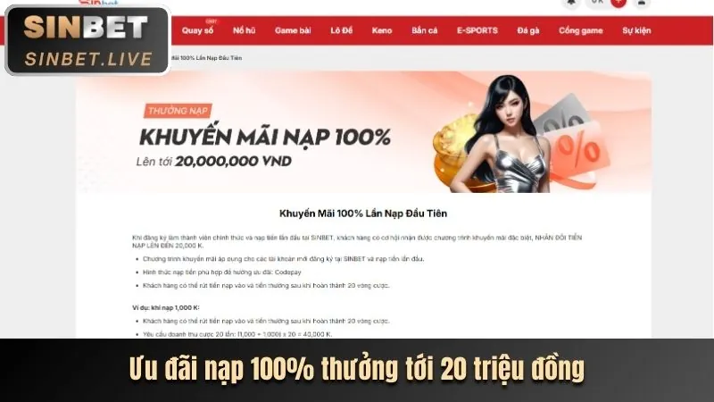 Thưởng nạp tiền độc quyền